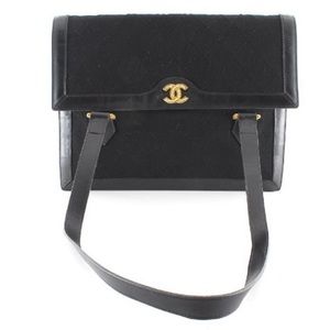Vintage Chanel black handbag